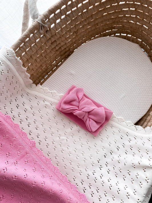 Knitted Oversized Topknot - Blossom