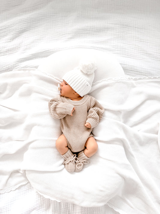 Wonder Newborn Romper - Fawn