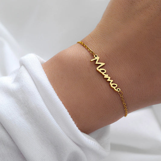 Mama Stainless Steel Bracelet