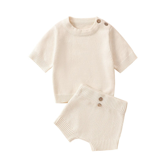 Hanson Knitted T-Shirt & Shorts Set