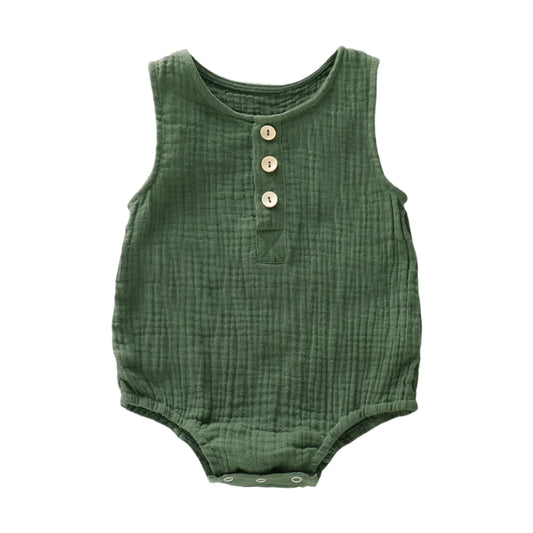 Logan Linen Romper - 100% Cotton