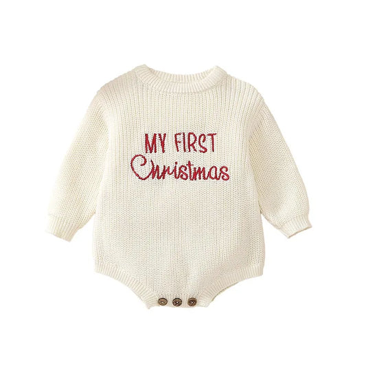 My First Christmas Romper