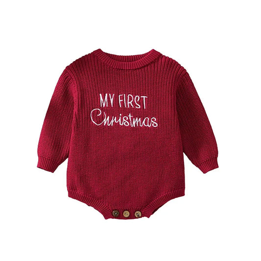 My First Christmas Romper