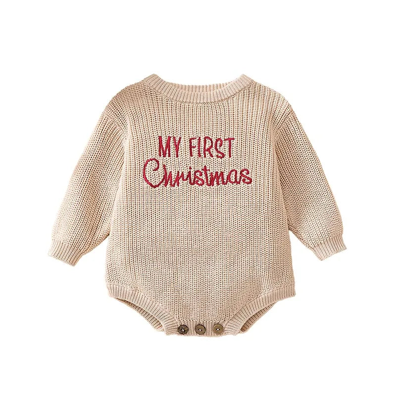 My First Christmas Romper