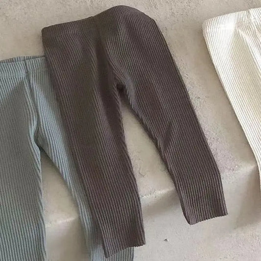 Autumn Ribbed Leggings - 100% Cotton