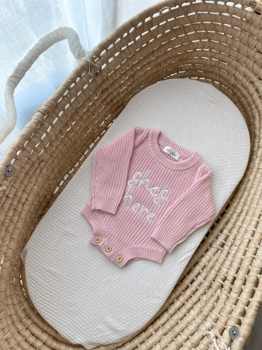 She's Here - Newborn Romper