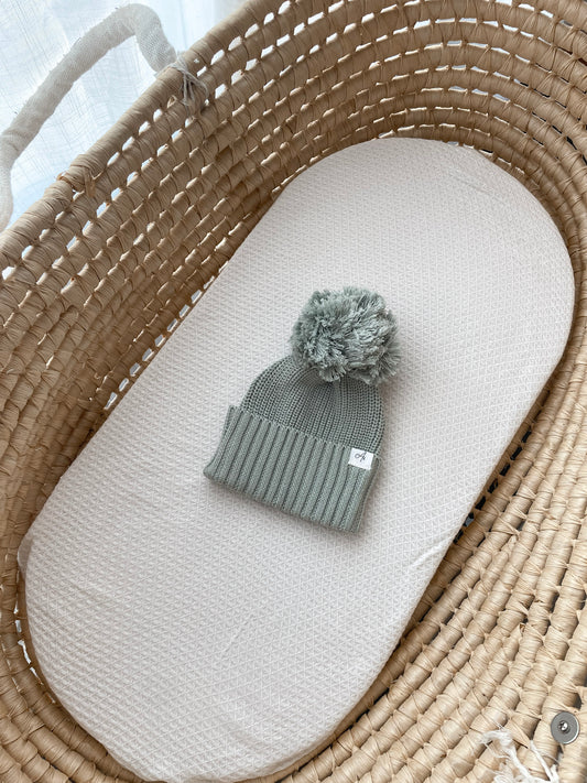 Knitted Beanie - Eucalypt