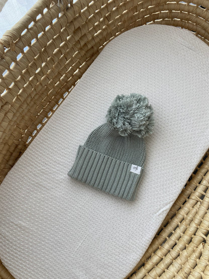 Knitted Beanie - Eucalypt