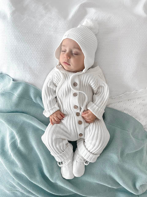 Knitted Bonnet - Milk