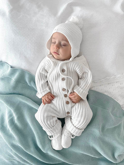 Knitted Bonnet - Milk